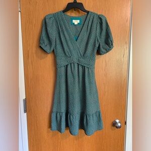Teal babydoll dress by Maeve, Anthropologie, size 2